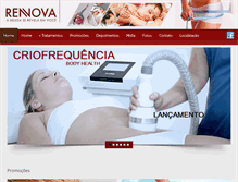 Tablet Screenshot of clinicarennova.com.br